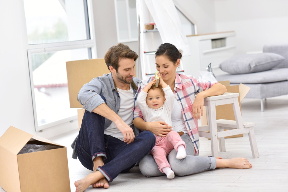 Parking and sorting out household equipment during a move.